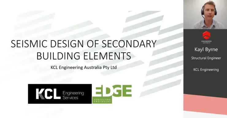 Webinar slide: seismic design of secondary elements