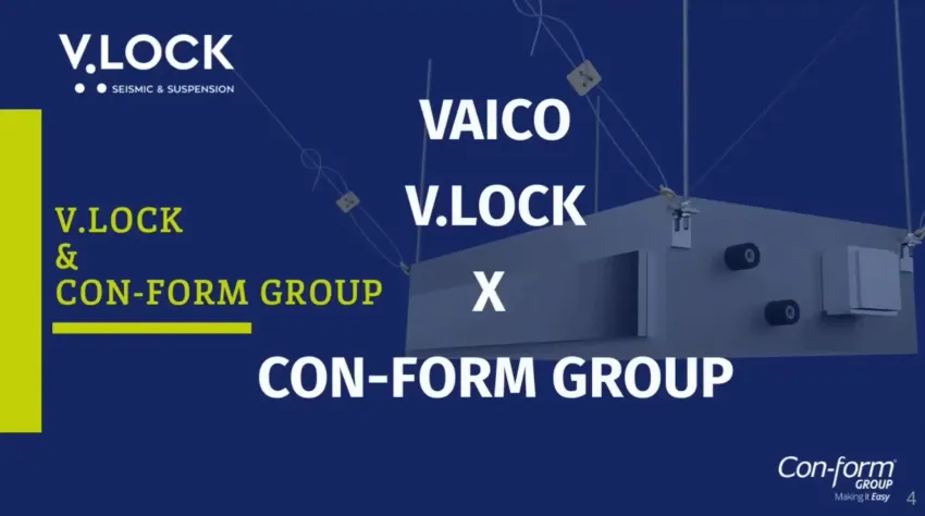 Webinar slide: V.LOCK seismic bracing installations